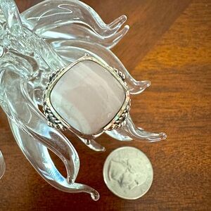 Handmade Agate Sterling Ring